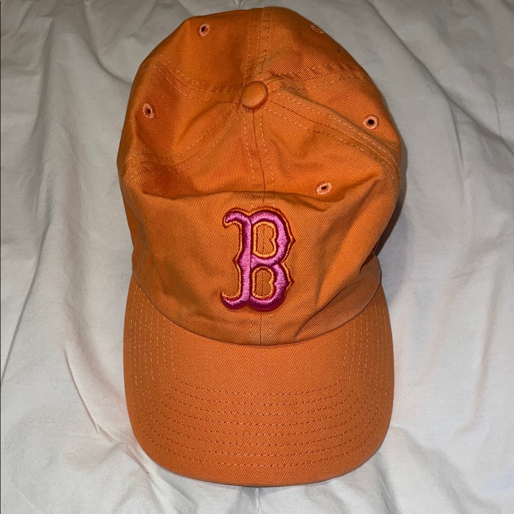 Orange/Pink Boston Red Sox Baseball Cap